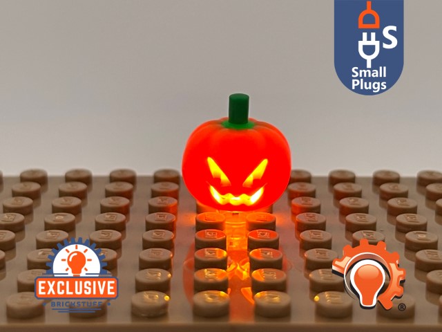 LEGO Pumpkin with Flickering LED Light