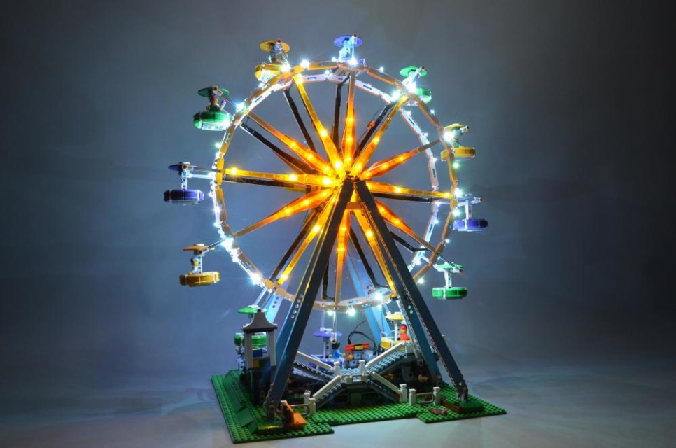 Led Light Kit for Lego 10247 Lego Ferris Wheel Set 
