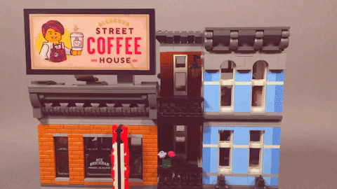 Animated gif of Brickstuff coffee house animated billboard.