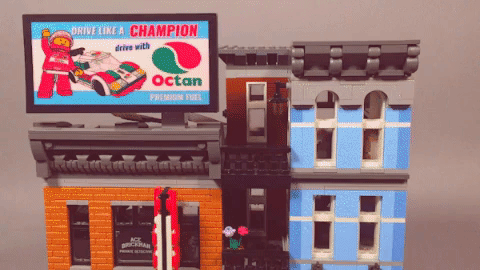 Animated gif of Brickstuff Octan racing team animated billboard.